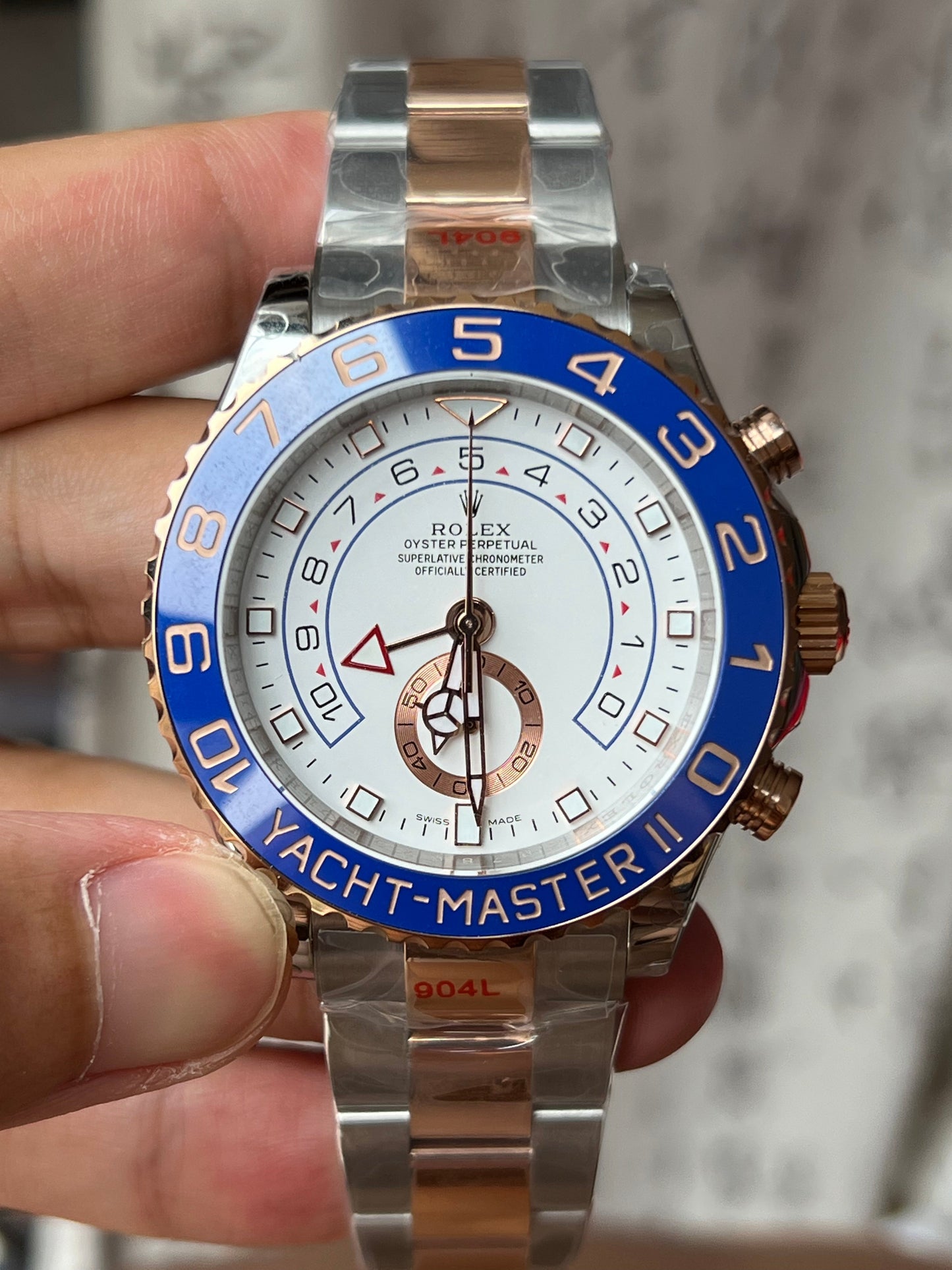 Yacht-Master II acciaio e oro Everose 18k