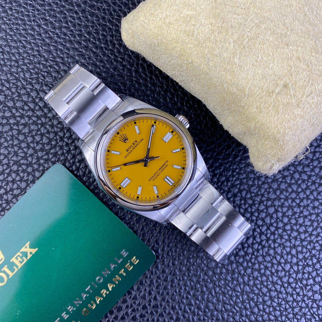 Oyster Perpetual quadrante giallo