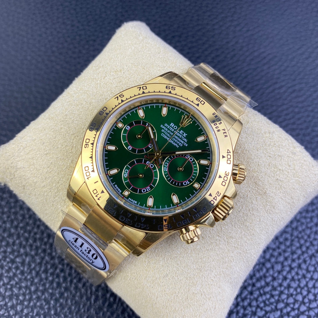 Daytona chocolate cinturino oro giallo 18k