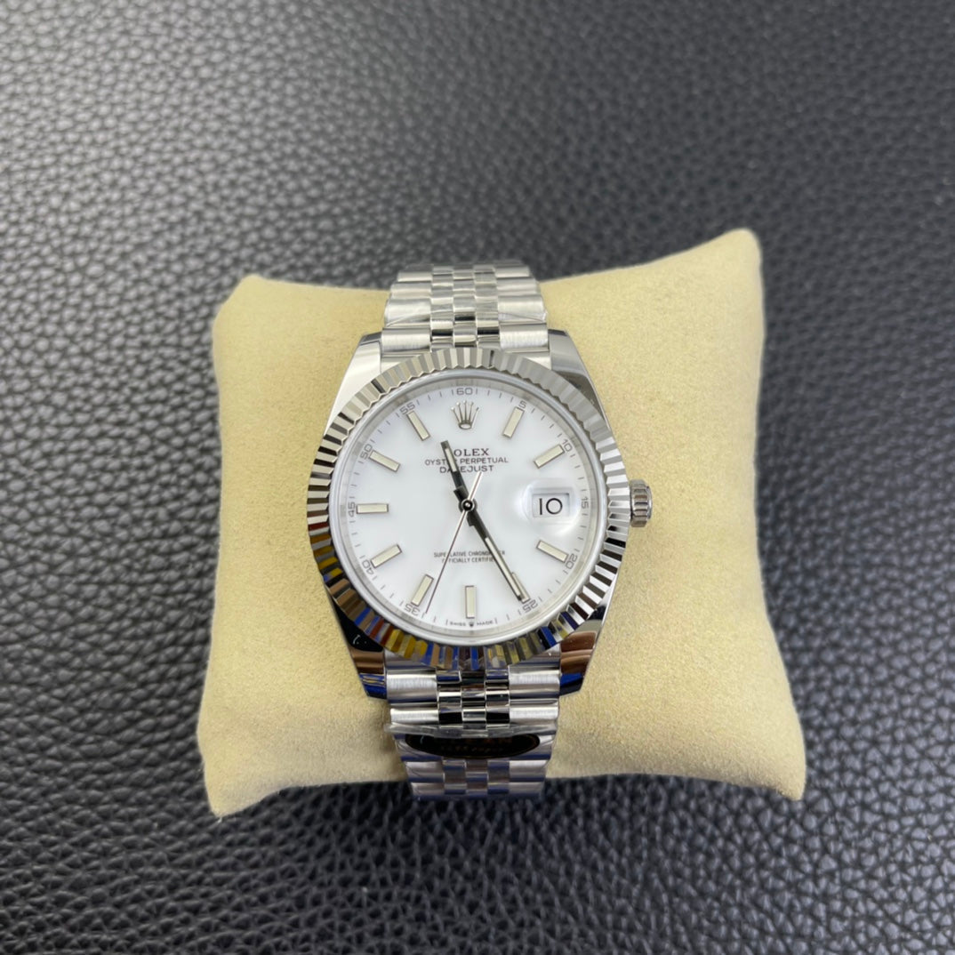 Datejust quadrante bianco cinturino jubilee