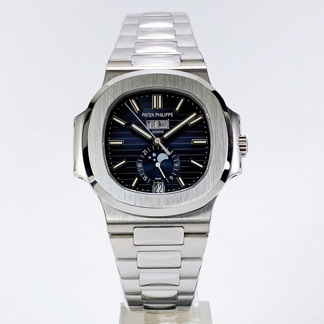 Patek Philippe Nautilus blu fasi lunari