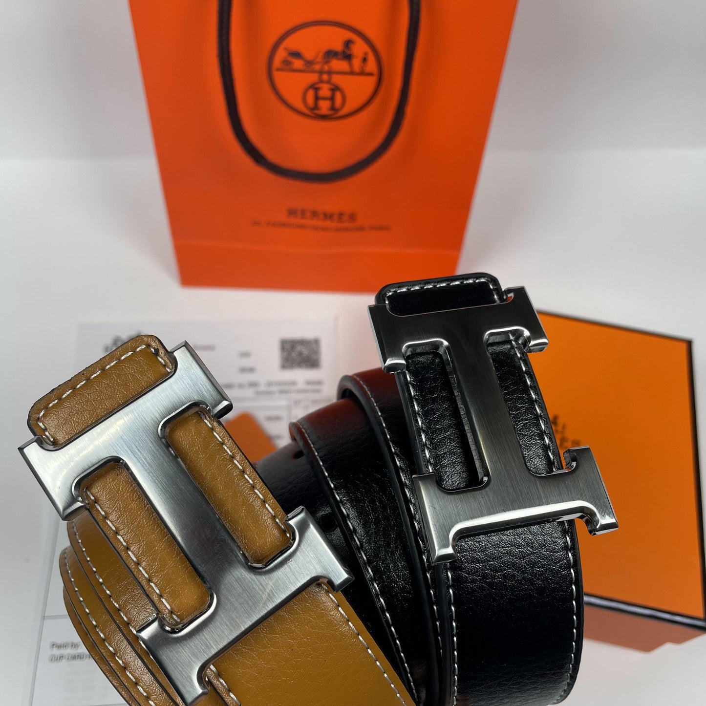 Hermes belt fibia argento