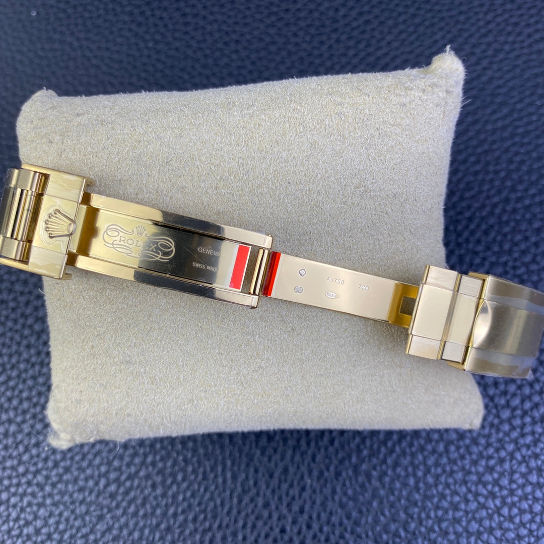 Daytona cinturino oro giallo 18k quadrante bianco