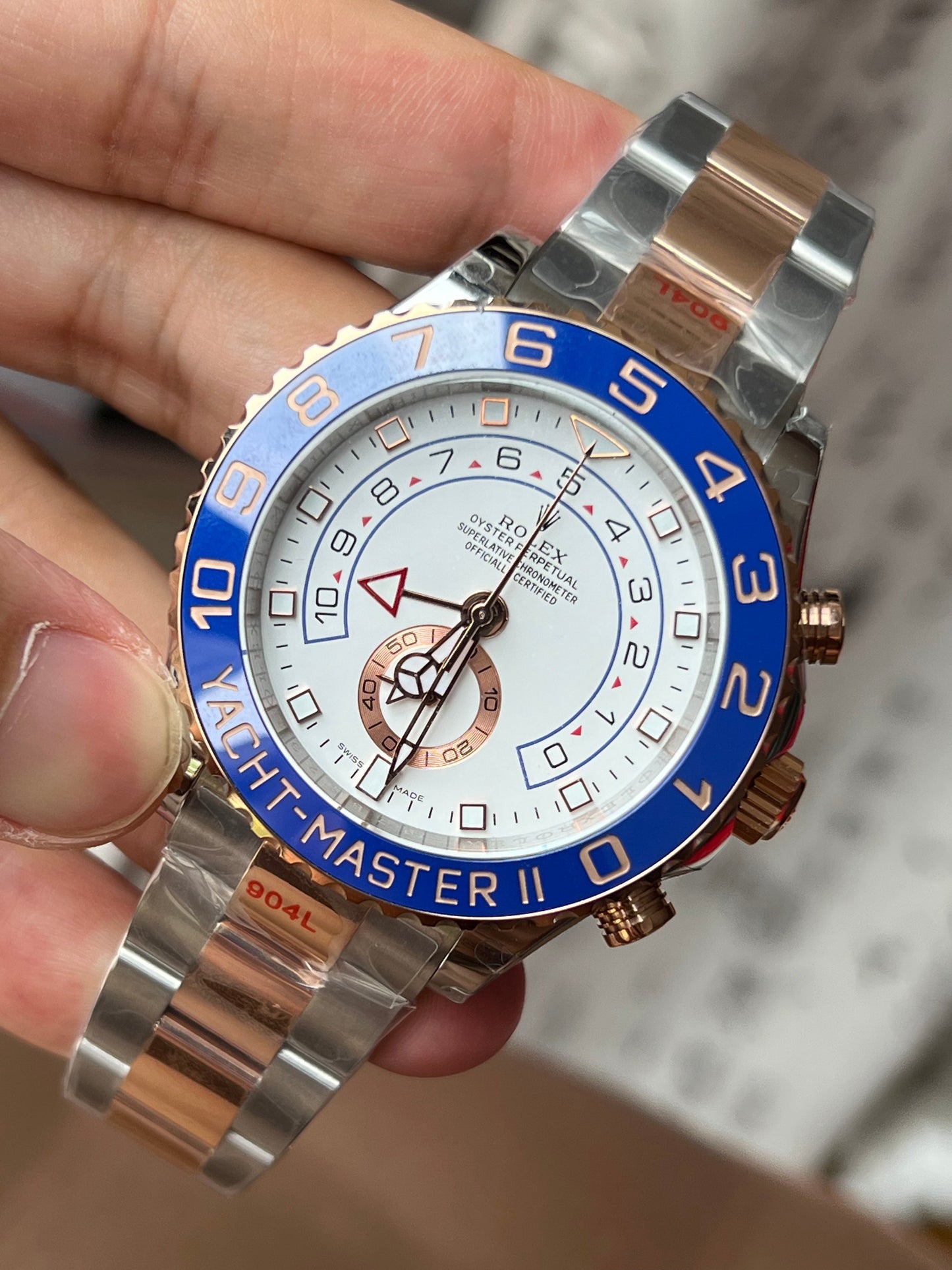 Yacht-Master II acciaio e oro Everose 18k