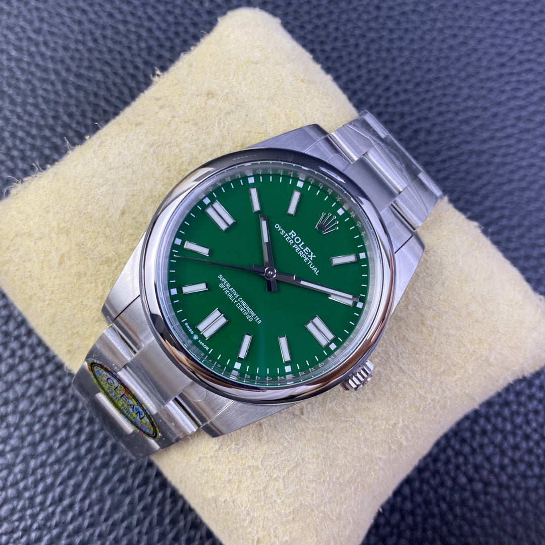 Oyster Perpetual quadrante verde