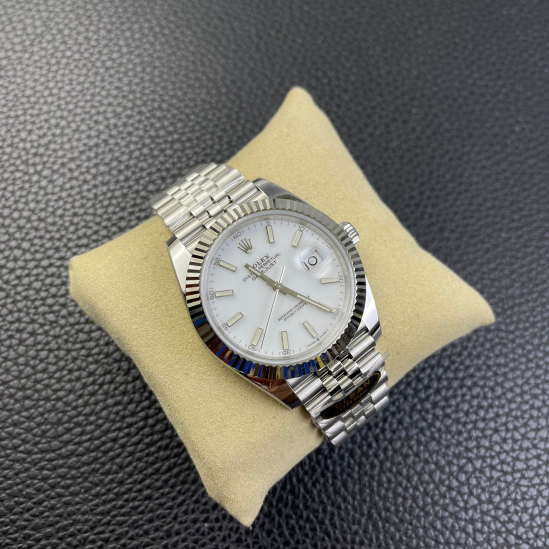 Datejust quadrante bianco cinturino jubilee