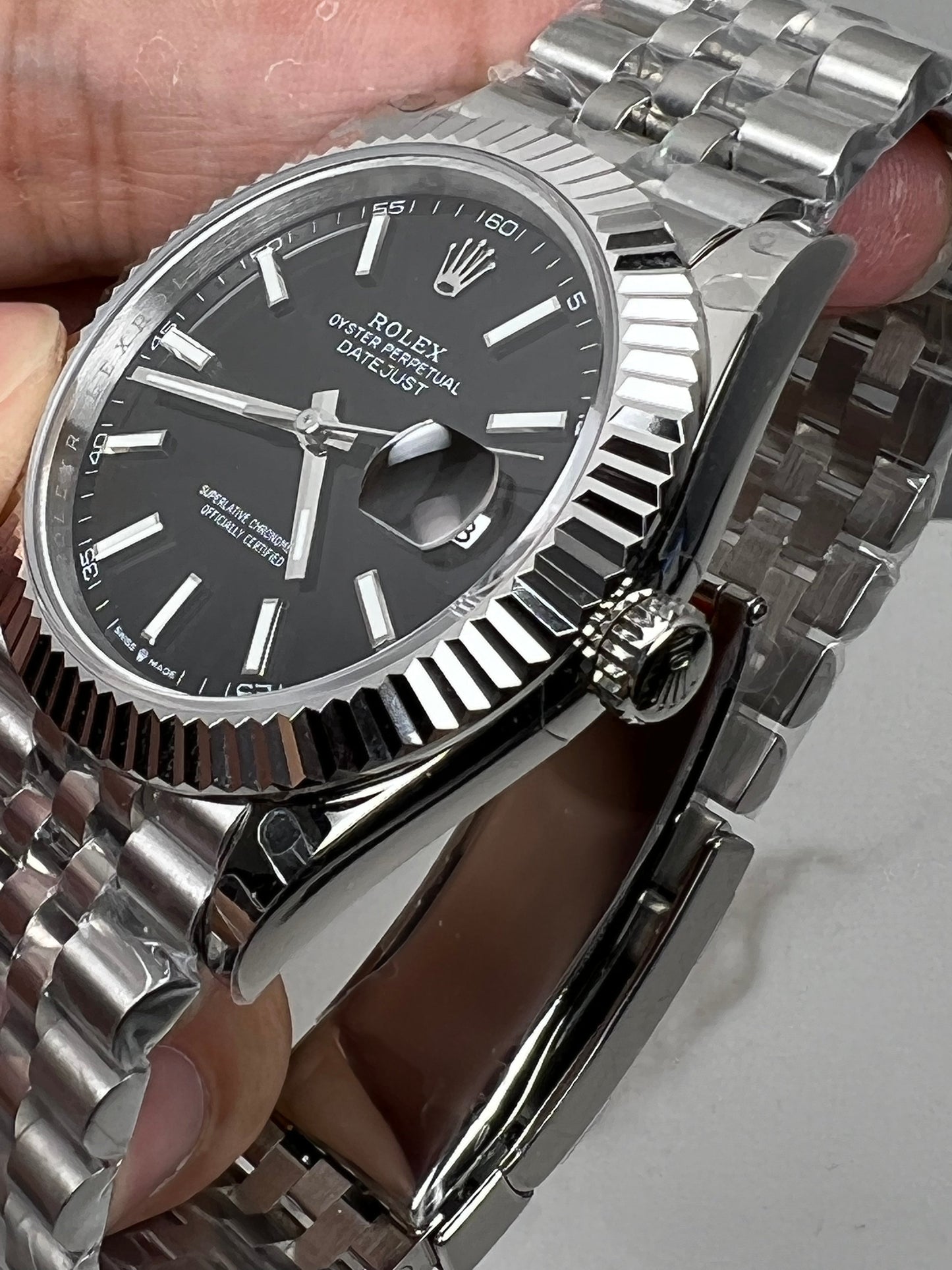 Datejust quadrante nero jubilee