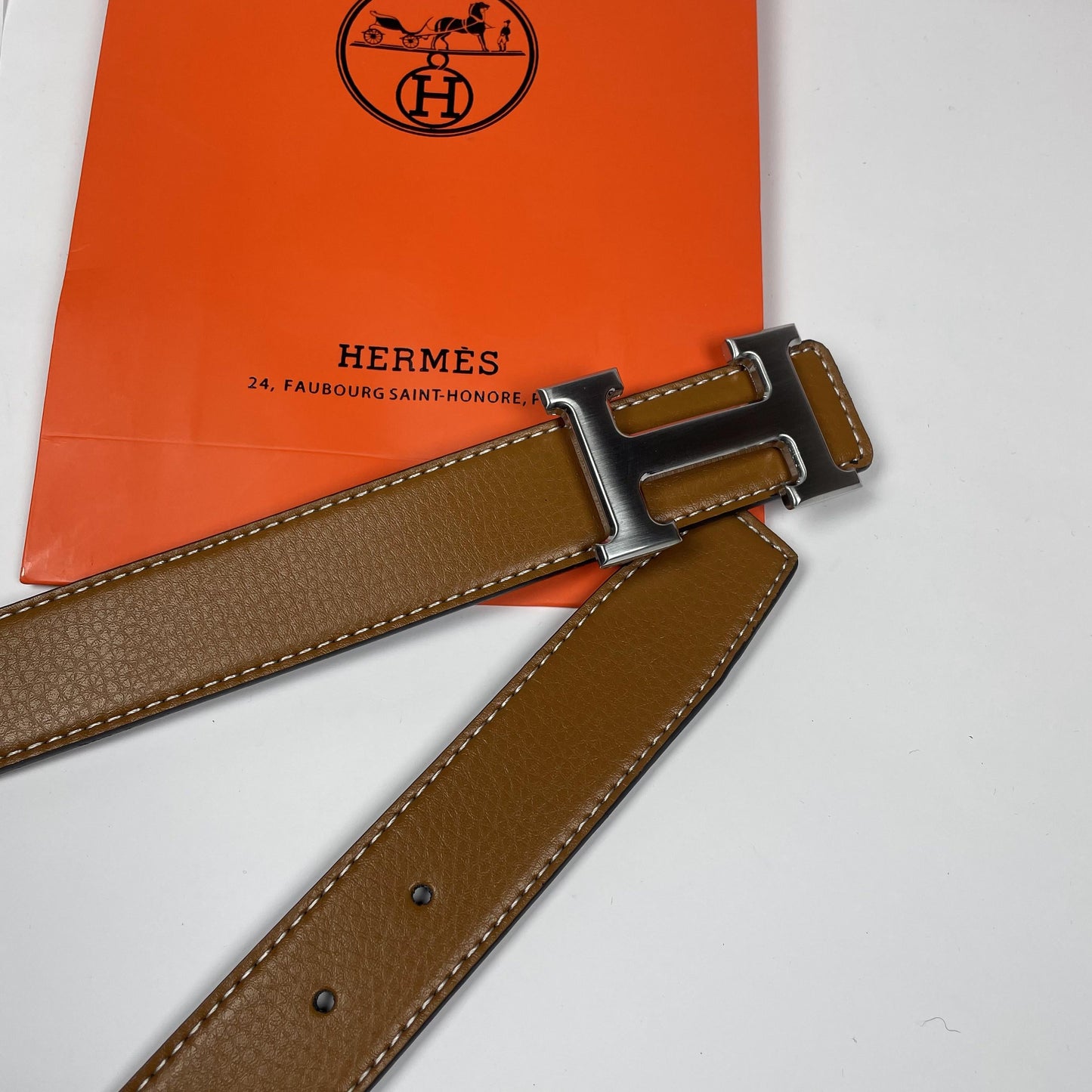 Hermes belt fibia argento