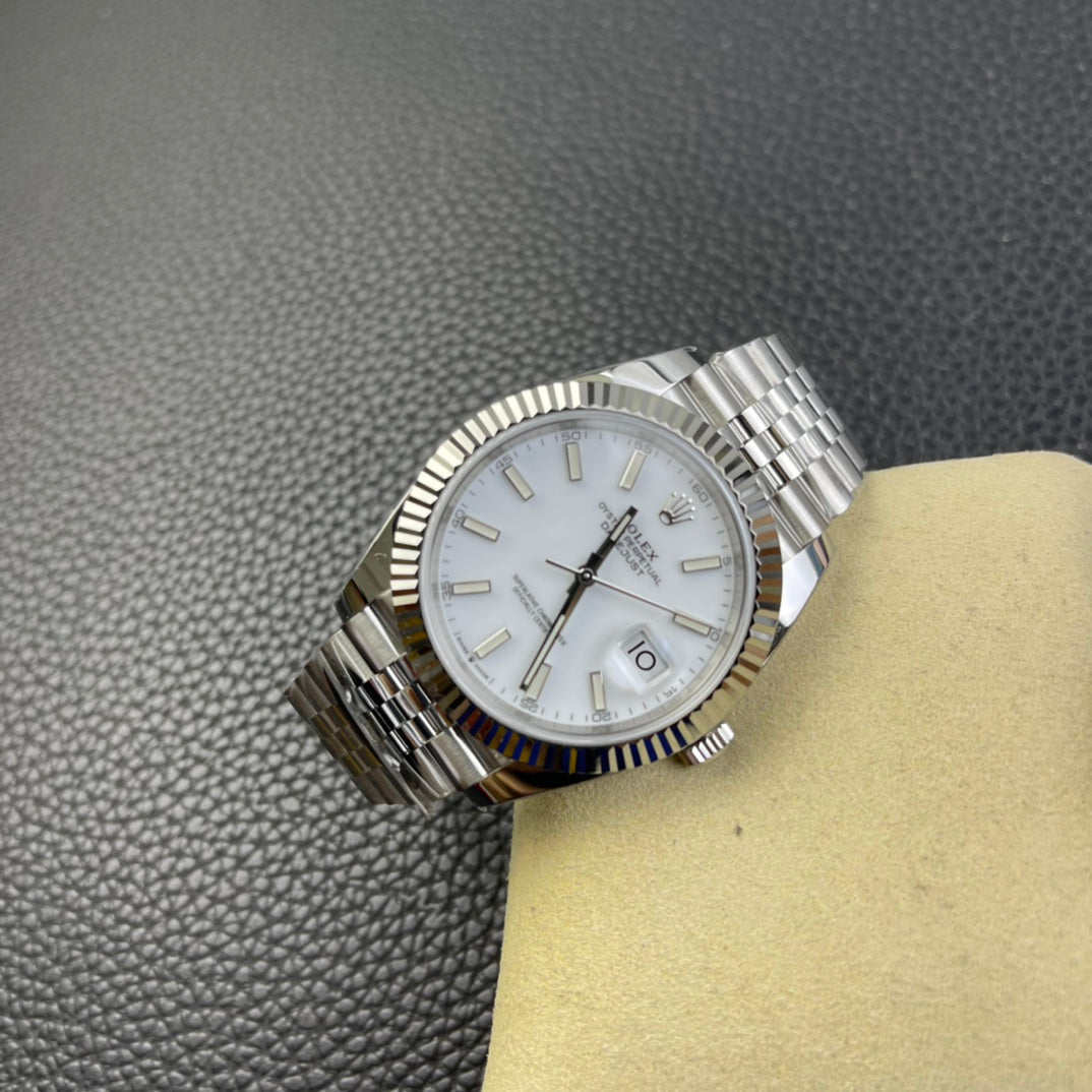 Datejust quadrante bianco cinturino jubilee