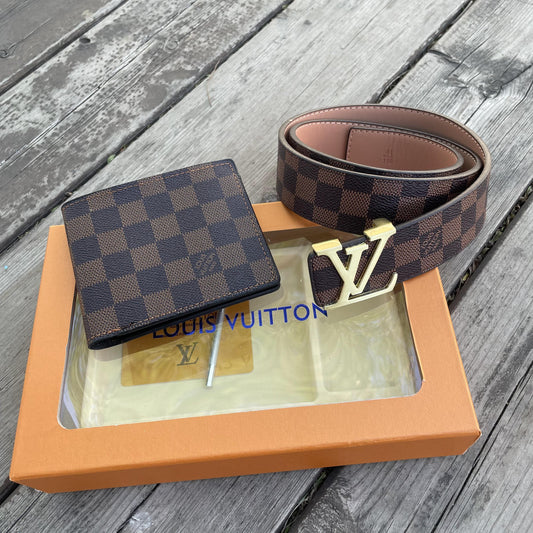 Box LV Belt + Portafogli