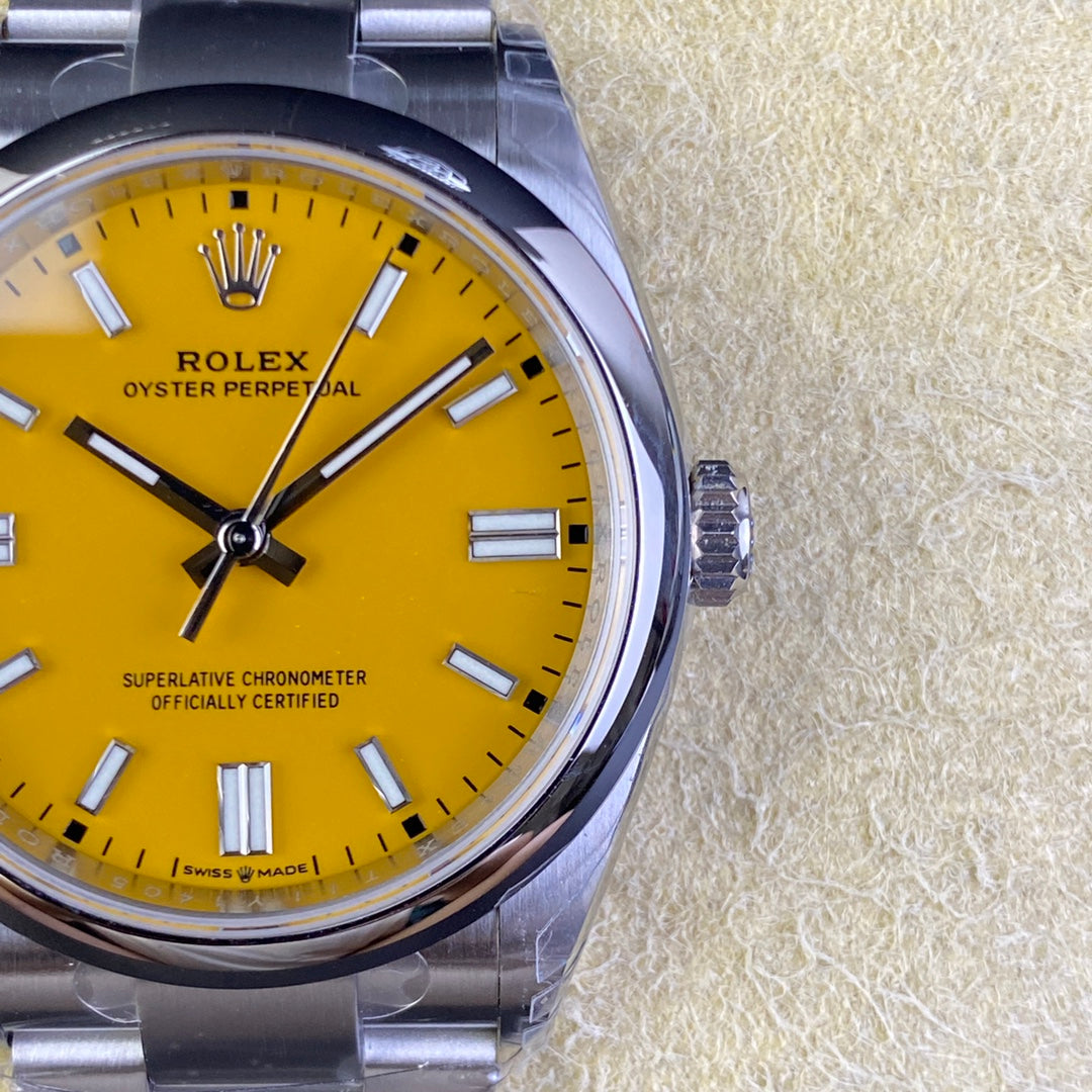 Oyster Perpetual quadrante giallo