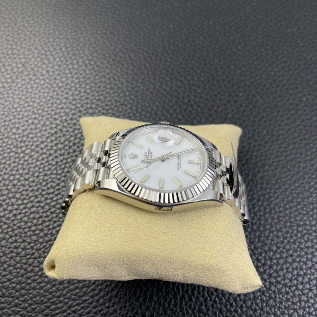 Datejust quadrante bianco cinturino jubilee