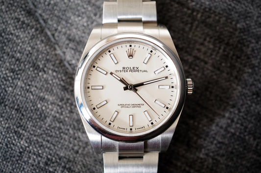 Oyster Perpetual quadrante bianco