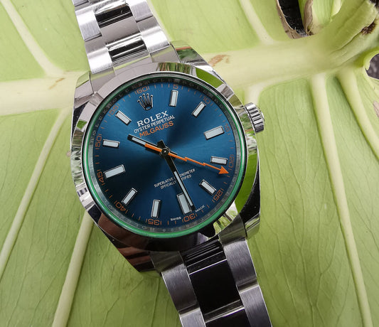 Milgauss quadrante blu