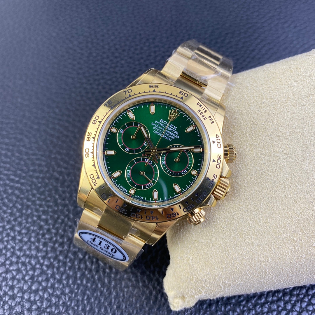 Daytona chocolate cinturino oro giallo 18k