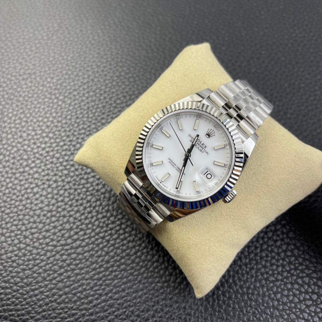 Datejust quadrante bianco cinturino jubilee