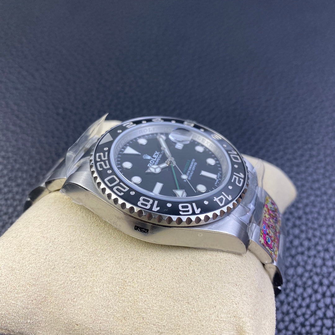 GMT Master II quadrante nero cinturino oyster