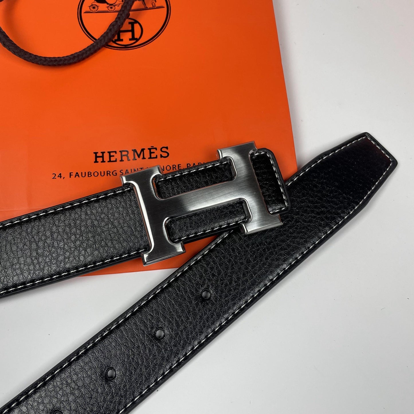 Hermes belt fibia argento