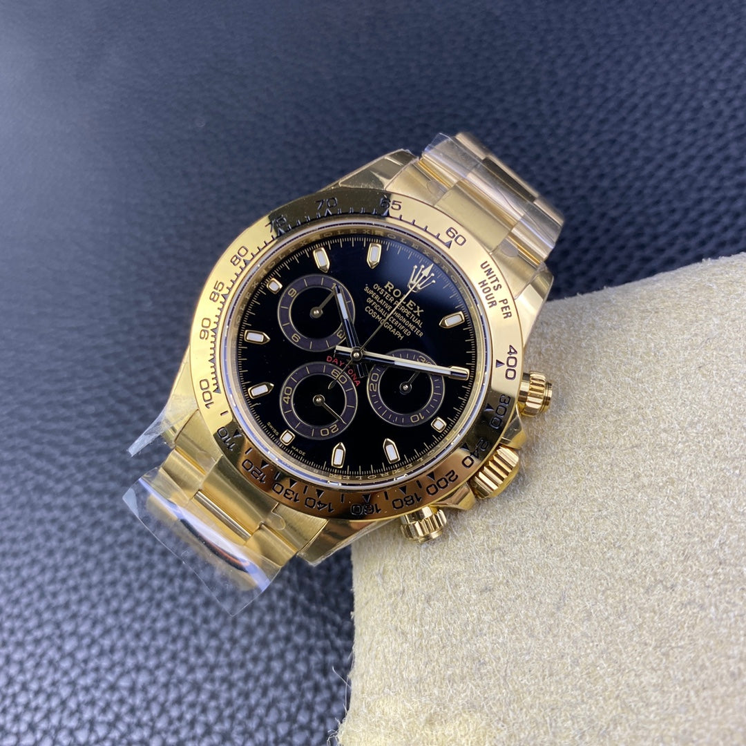 Daytona oro giallo 18k quadrante nero