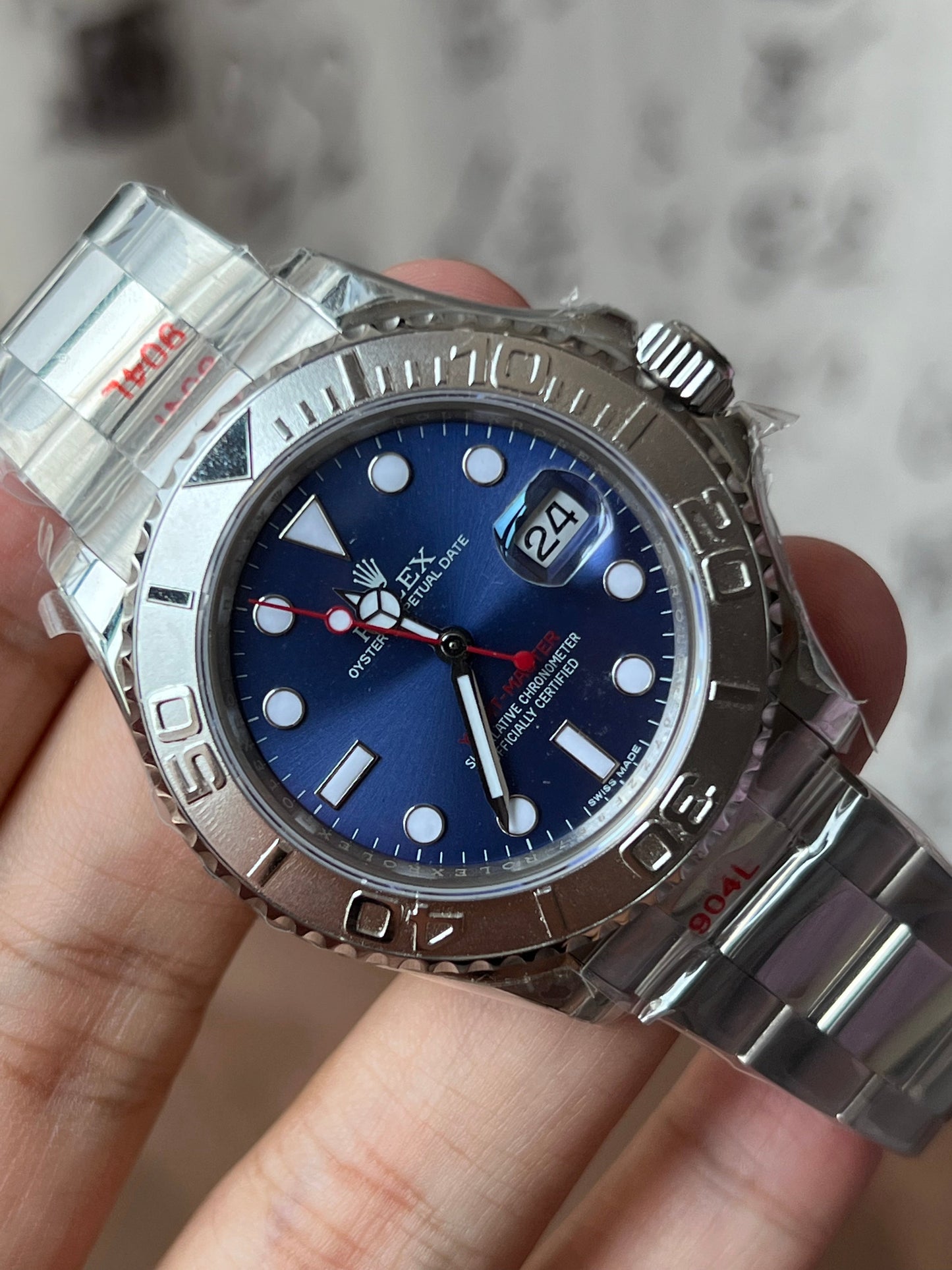 Yacht-Master 40 quadrante blu