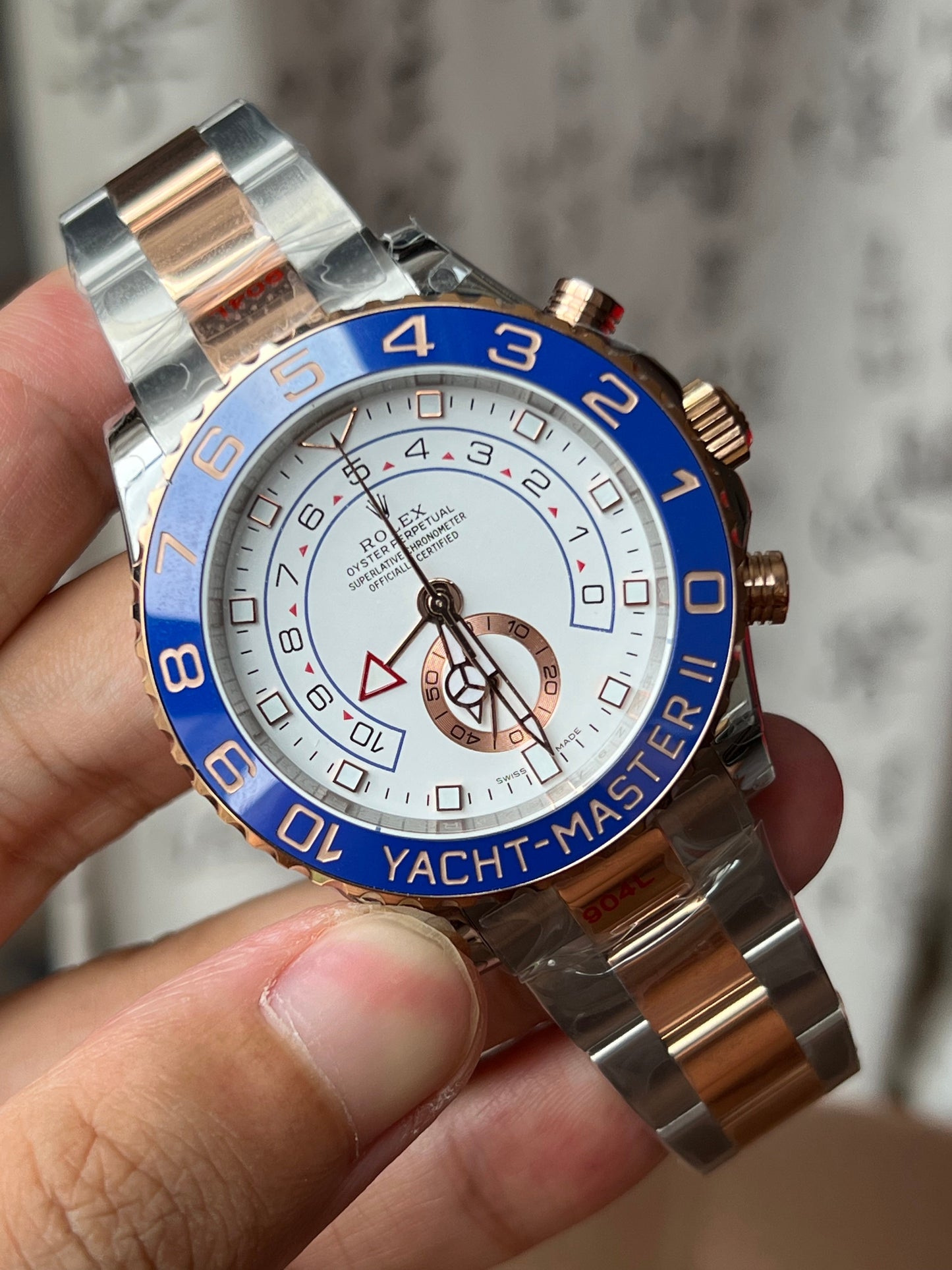 Yacht-Master II acciaio e oro Everose 18k