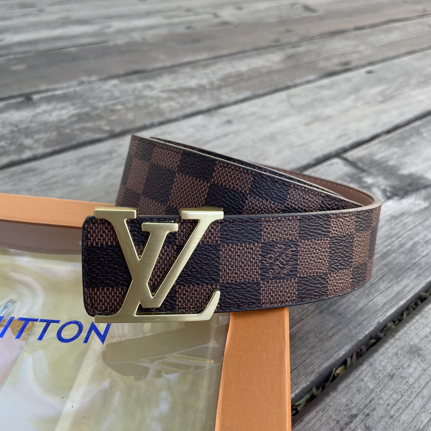 Box LV Belt + Portafogli